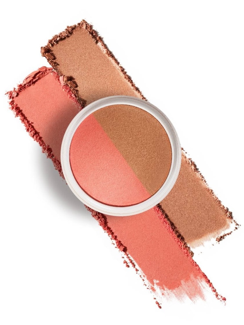 Dibs Starstruck The Duet Baked Blush- poppy peach coral & golden bronze, baked